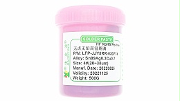 What are the requirements for halogen-free and lead-free high-temperature solder paste?