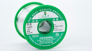 What is the appropriate tin content for low-temperature tin wire?