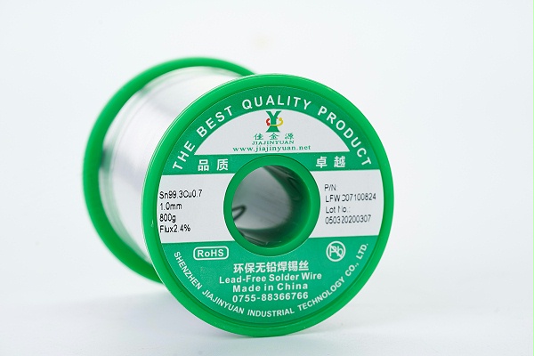 Silver-free lead-free solder wire