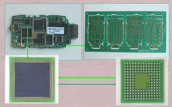 A monument was erected with solder paste