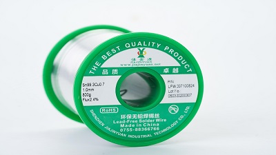 Silver-free lead-free solder wire
