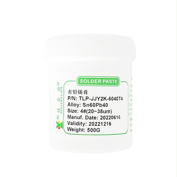 There is lead solder paste