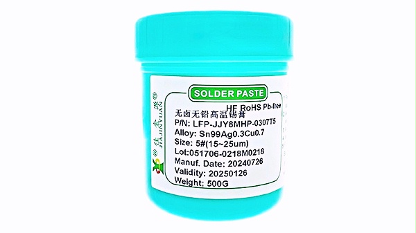 Halogen-free and lead-free high-temperature solder paste
