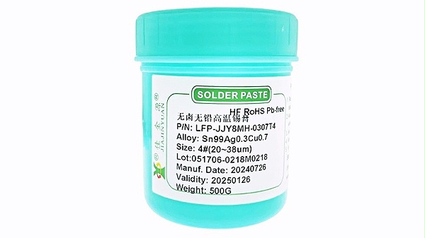 Halogen-free and lead-free high-temperature solder paste