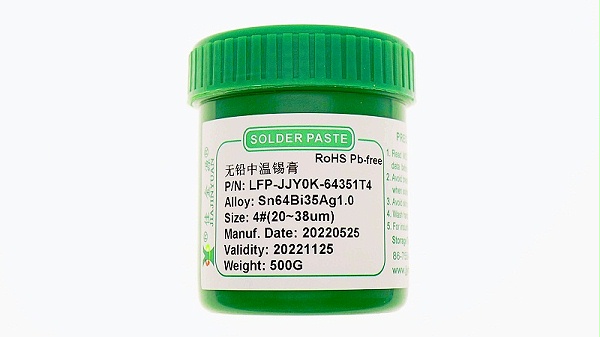 Lead-free medium-temperature solder paste