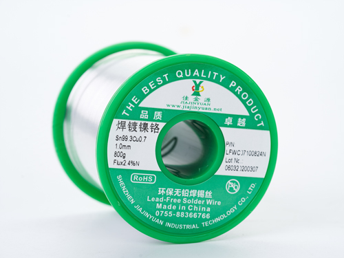 Nickel-chromium plated environmentally friendly lead-free solder wire