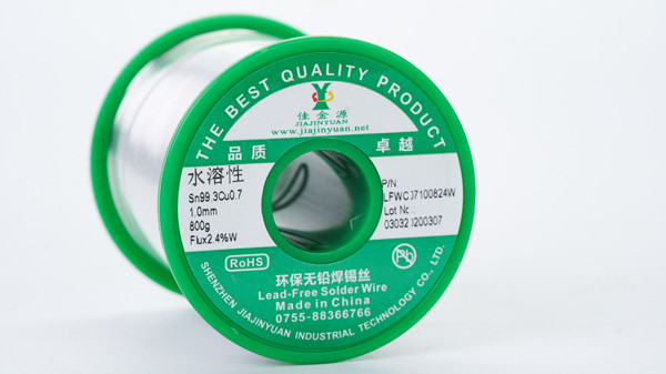 Water-soluble environmentally friendly lead-free solder wire
