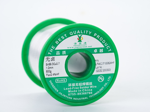 Halogen-free, environmentally friendly and lead-free solder wire