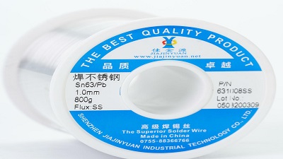 Lead solder wire is used for welding stainless steel