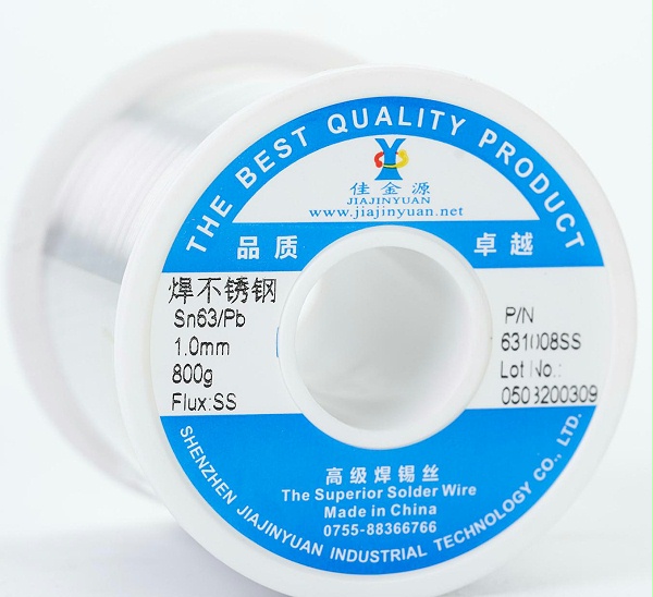 Lead solder wire is used for welding stainless steel