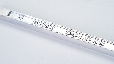 There are lead-tin strips Sn/Pb