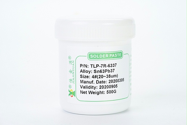 There is lead solder paste