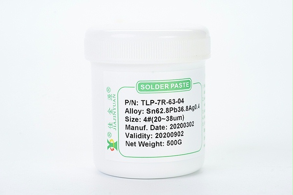 There is lead solder paste