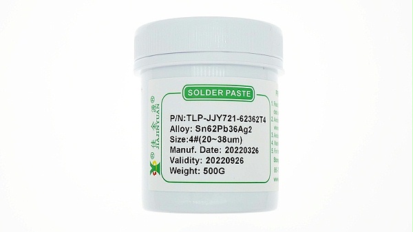 There is lead solder paste