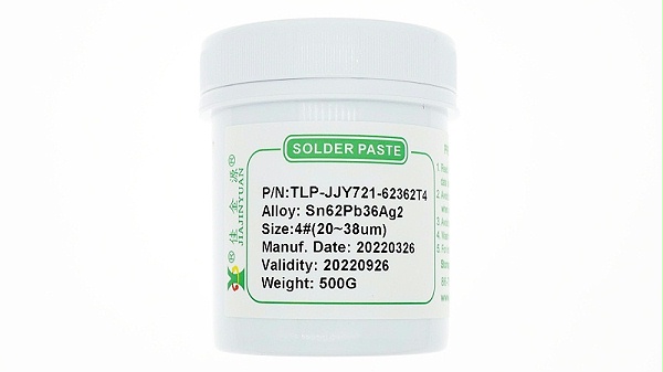 There is lead solder paste