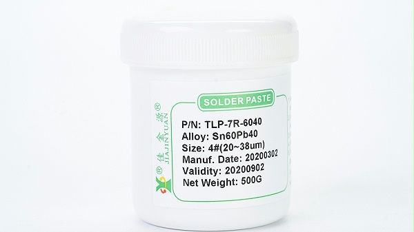 There is lead solder paste