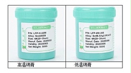 What should be noted when choosing lead-free solder paste at different temperatures?