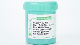 The differences in the composition of lead-free solder paste and the melting point standards of lead solder paste