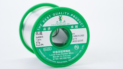Low-temperature, environmentally friendly lead-free solder wire