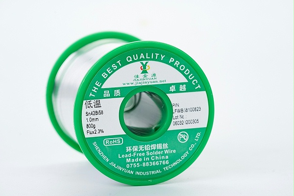 Low-temperature, environmentally friendly lead-free solder wire