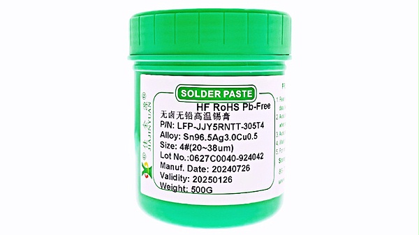Halogen-free and lead-free high-temperature solder paste