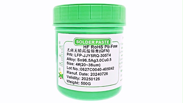 Halogen-free and lead-free high-temperature solder paste