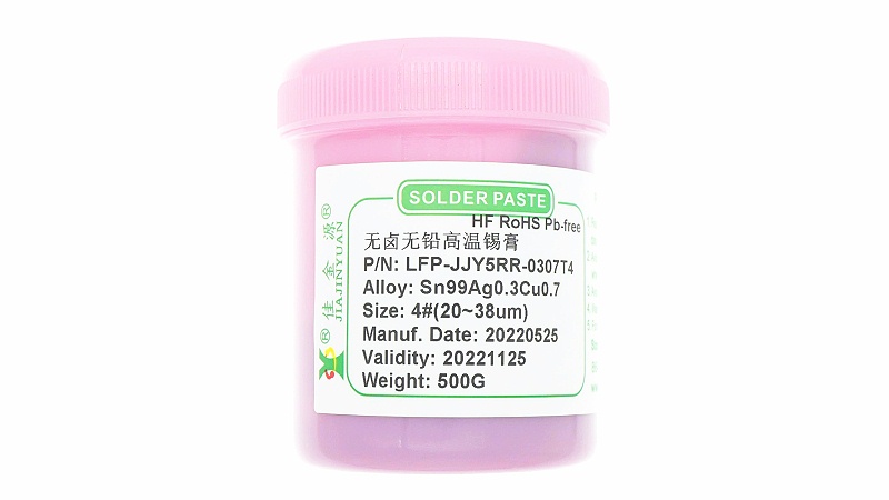 Contour diagram high-temperature solder paste-5RR-0307T4