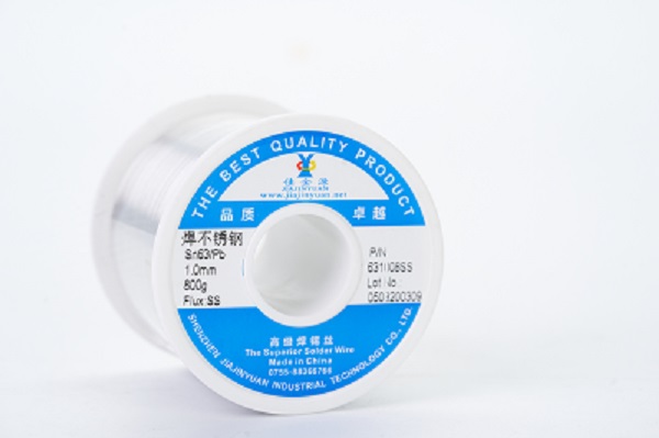 There is lead-tin wire