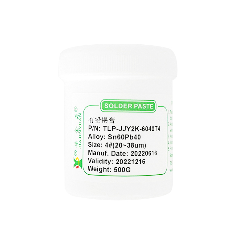 There is lead solder paste