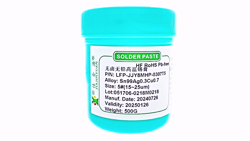 Halogen-free and lead-free high-temperature solder paste