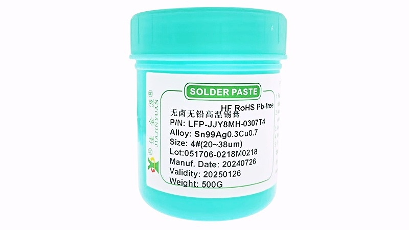 Halogen-free and lead-free high-temperature solder paste