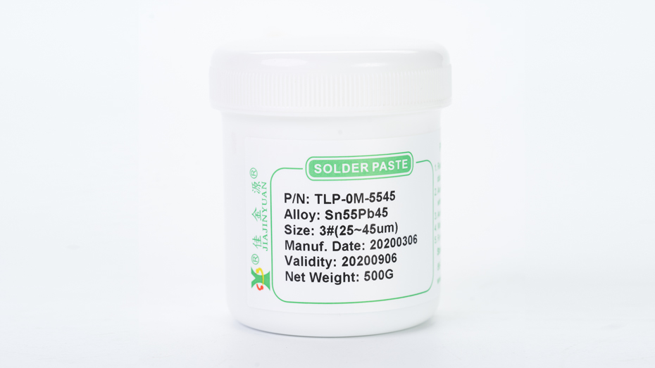 There is lead solder paste