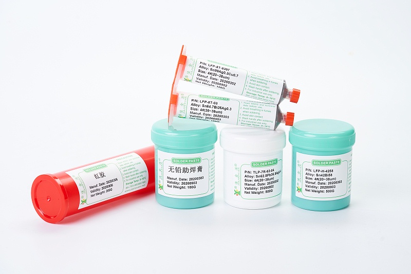 Syringe solder paste