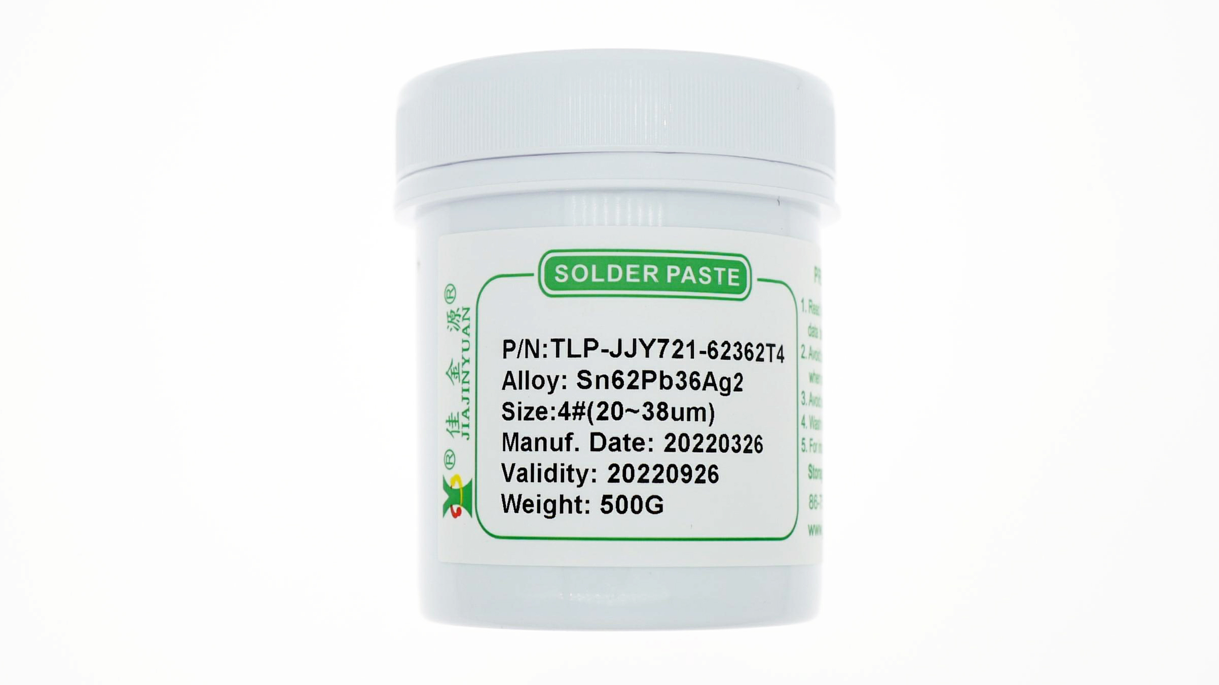 TLP-JJY721-62362T4 halogen-free lead-containing solder paste