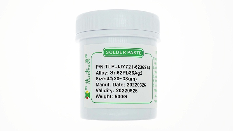 There is lead solder paste