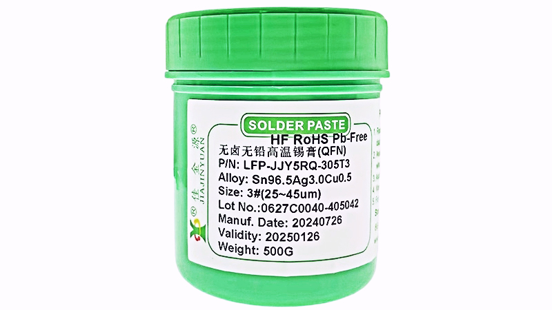 Halogen-free and lead-free high-temperature solder paste