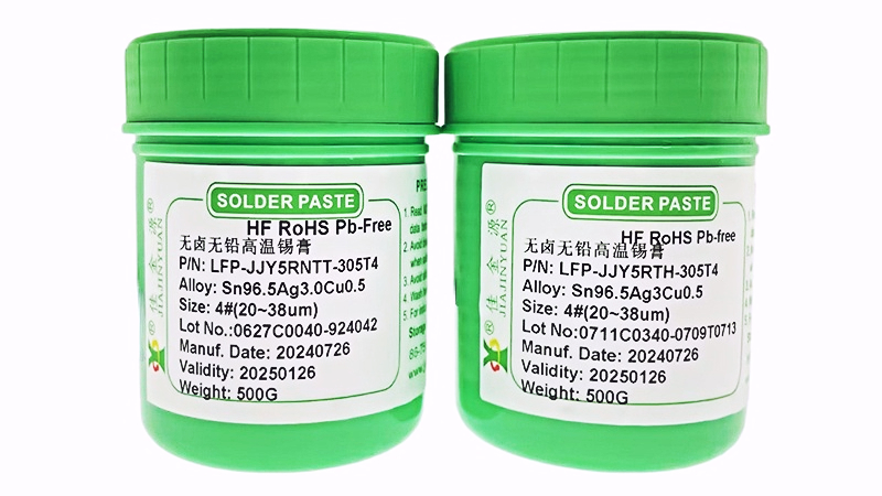 Halogen-free and lead-free high-temperature solder paste 5RQ-305T3