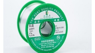 In solder wire products, what is the amount of tin in low-temperature solder wire?