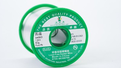 Low-temperature, environmentally friendly lead-free solder wire