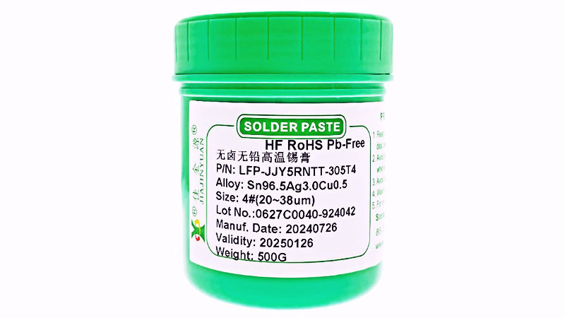 Halogen-free and lead-free high-temperature solder paste