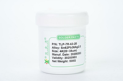 There is lead solder paste