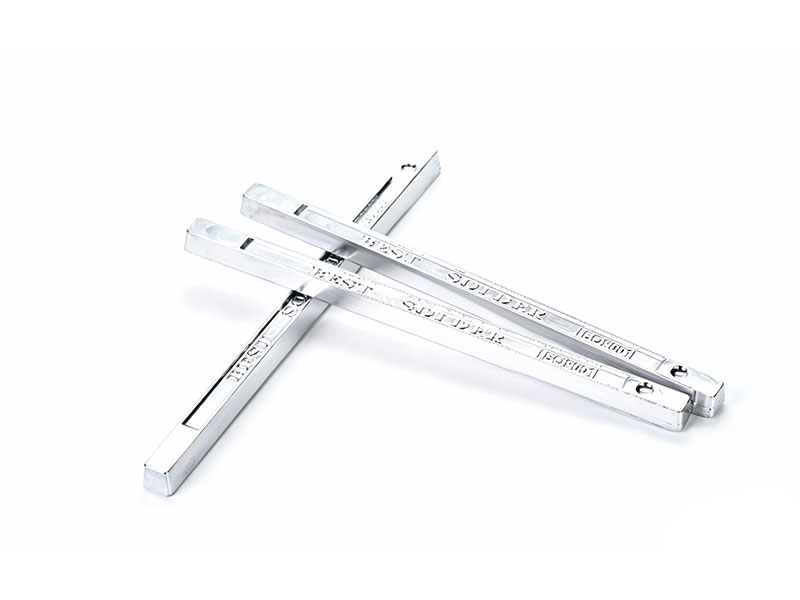There are lead-tin strips Sn55Pb45