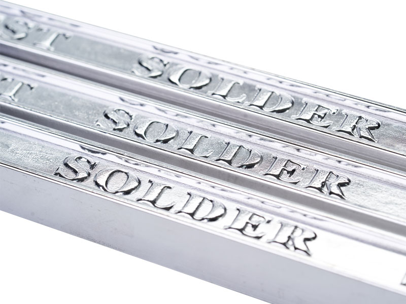 There are lead-tin strips Sn60Pb40