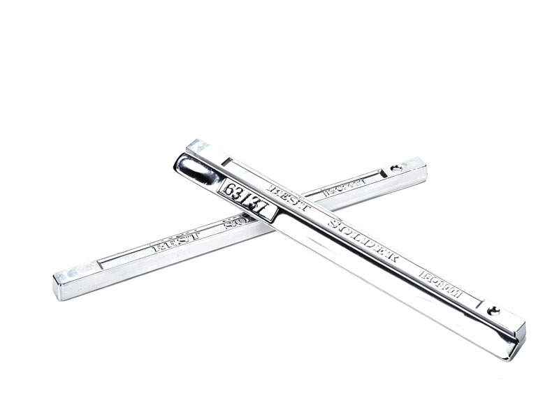 There are lead-tin strips Sn/Pb