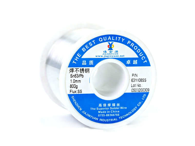 Lead solder wire is used for welding stainless steel