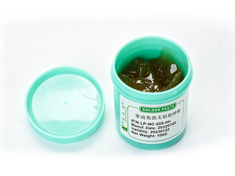 Zero-Halogen No-Clean Lead-Free Flux Paste