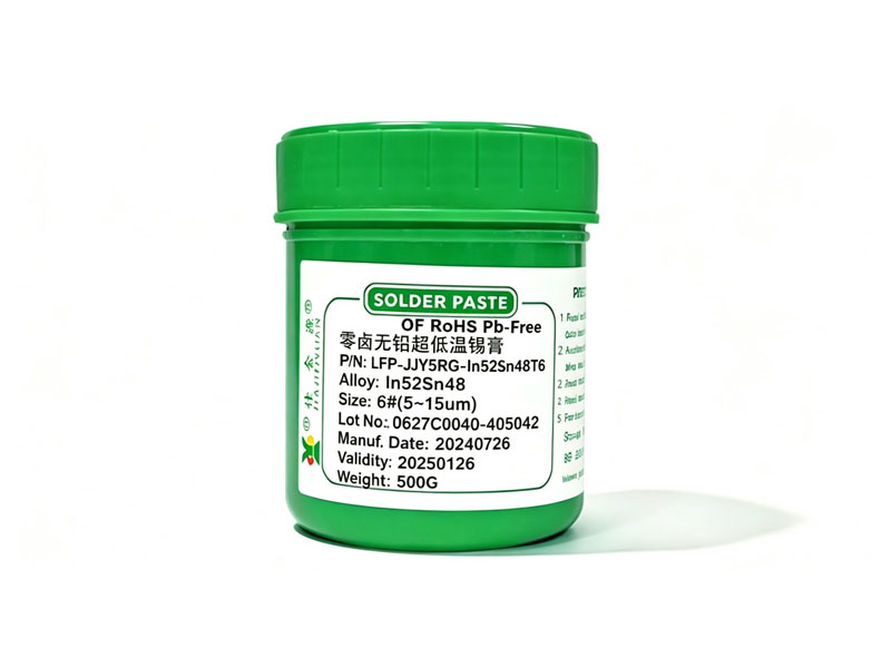 LFP-5RG-In52Sn48 Zero-Halogen Lead-Free Ultra-Low-Temperature Solder Paste